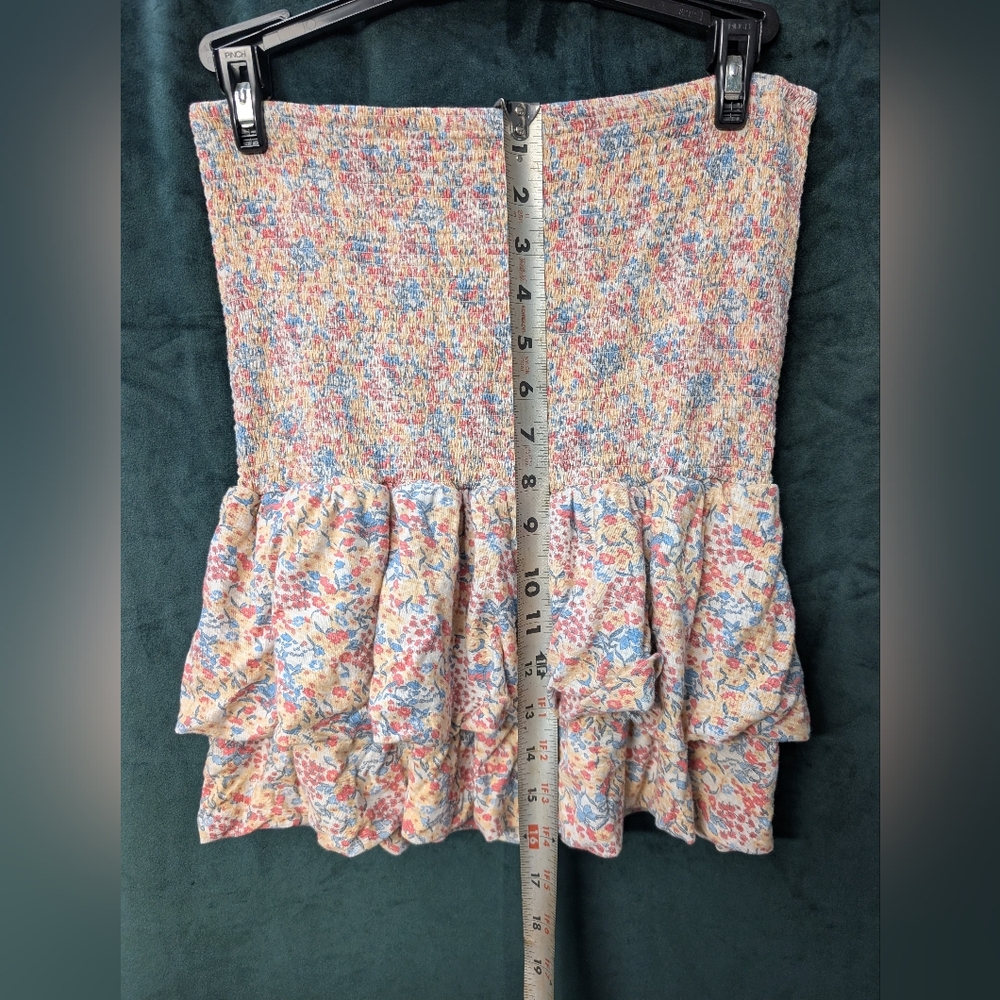 Floral Multicolor Ruffle Skirt - Picture 8 of 11